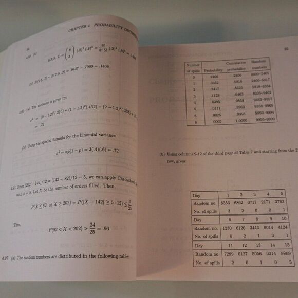 Probability and Statistics for Engineers Student Solution Manual 6th Ed 2001 PB - Picture 7 of 9